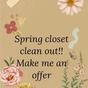 Spring closet clean out